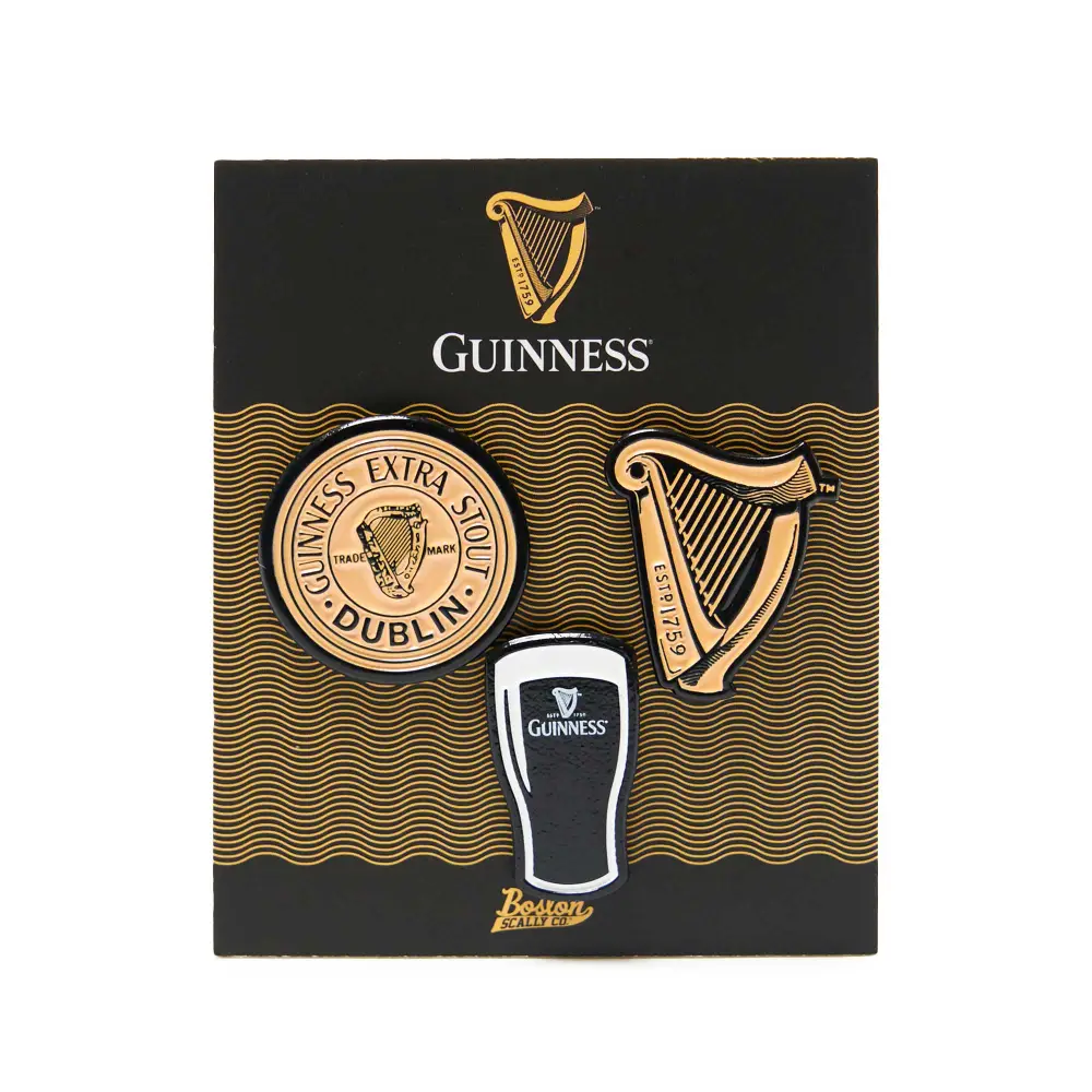 Boston Scally The Guinness Cap Pin Set