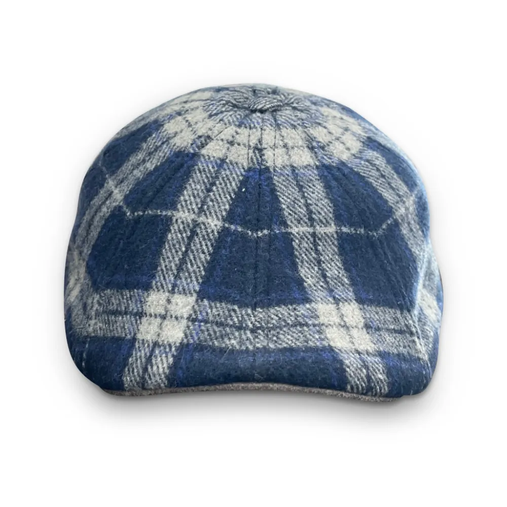 The Distillery Boston Scally Cap - Blue Mash Plaid