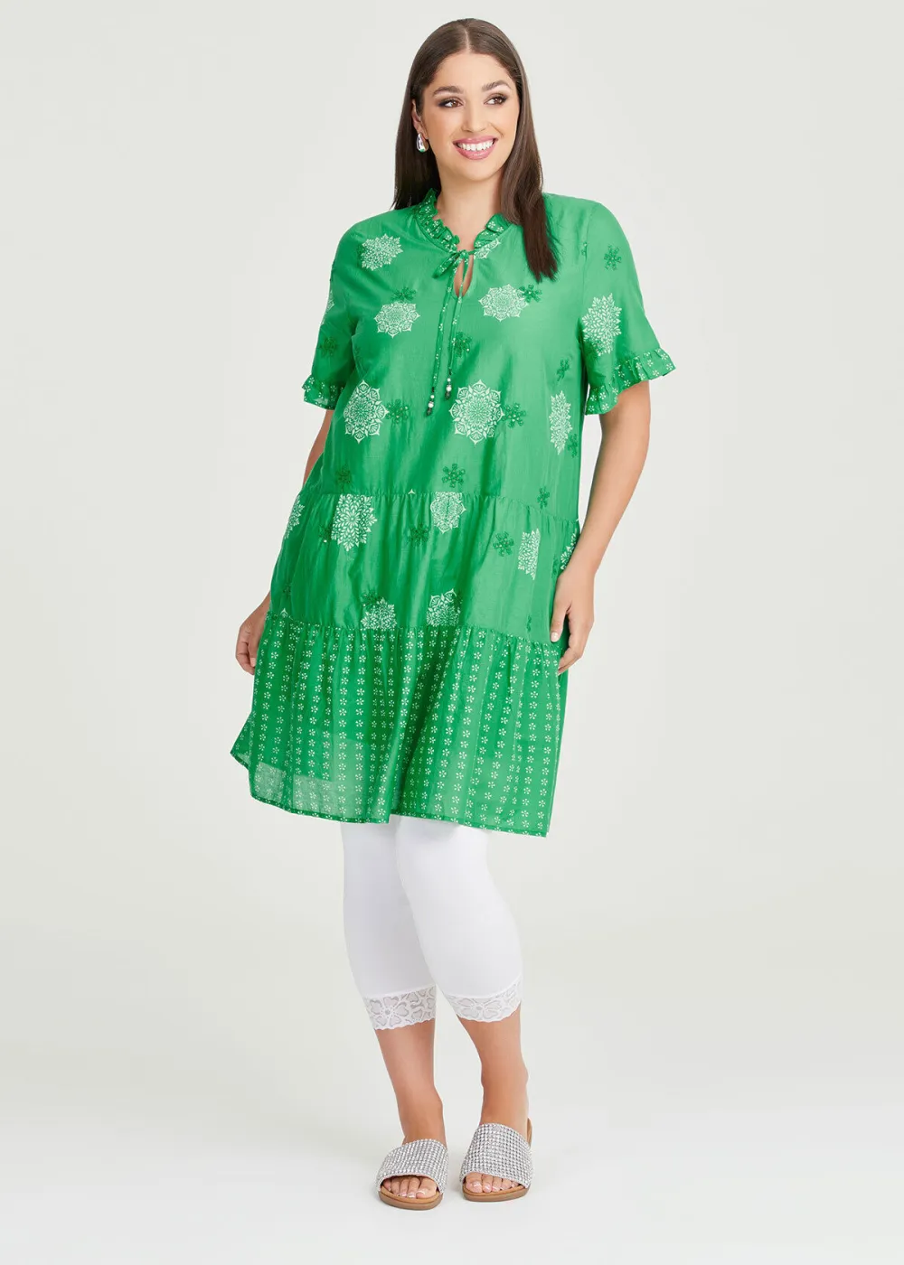Sparkle Cotton Voile Dress
