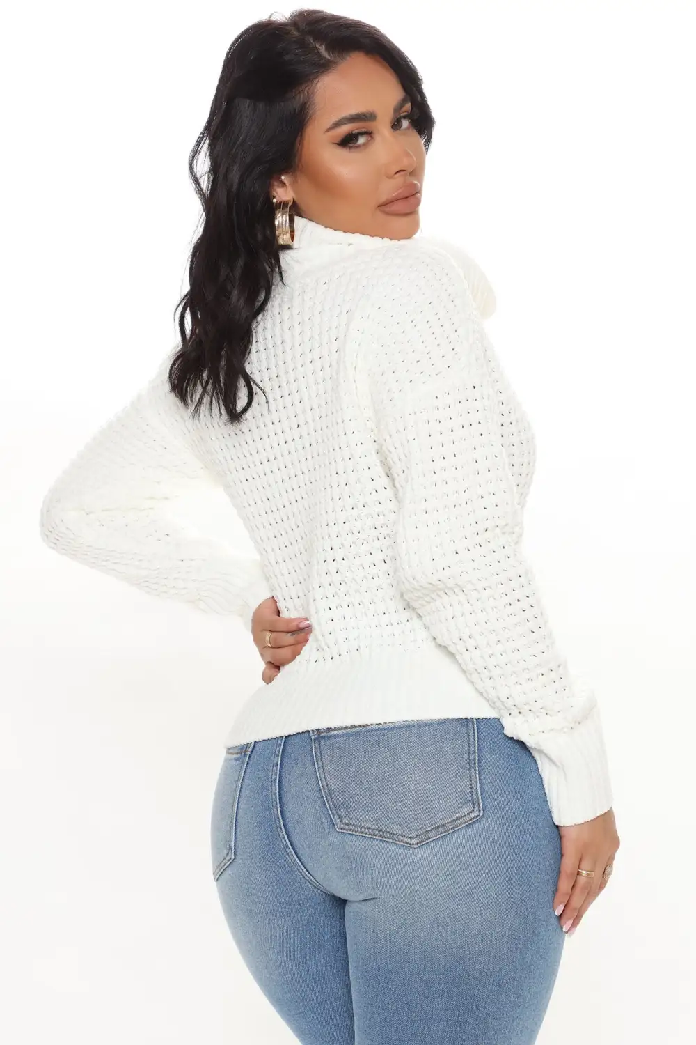 Cozy Days Turtleneck Sweater - Ivory