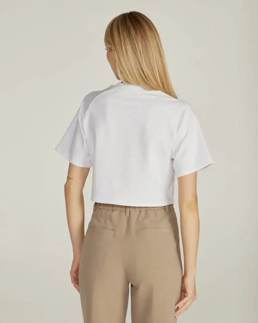 Lux Relaxed Mockneck Raglan Tee