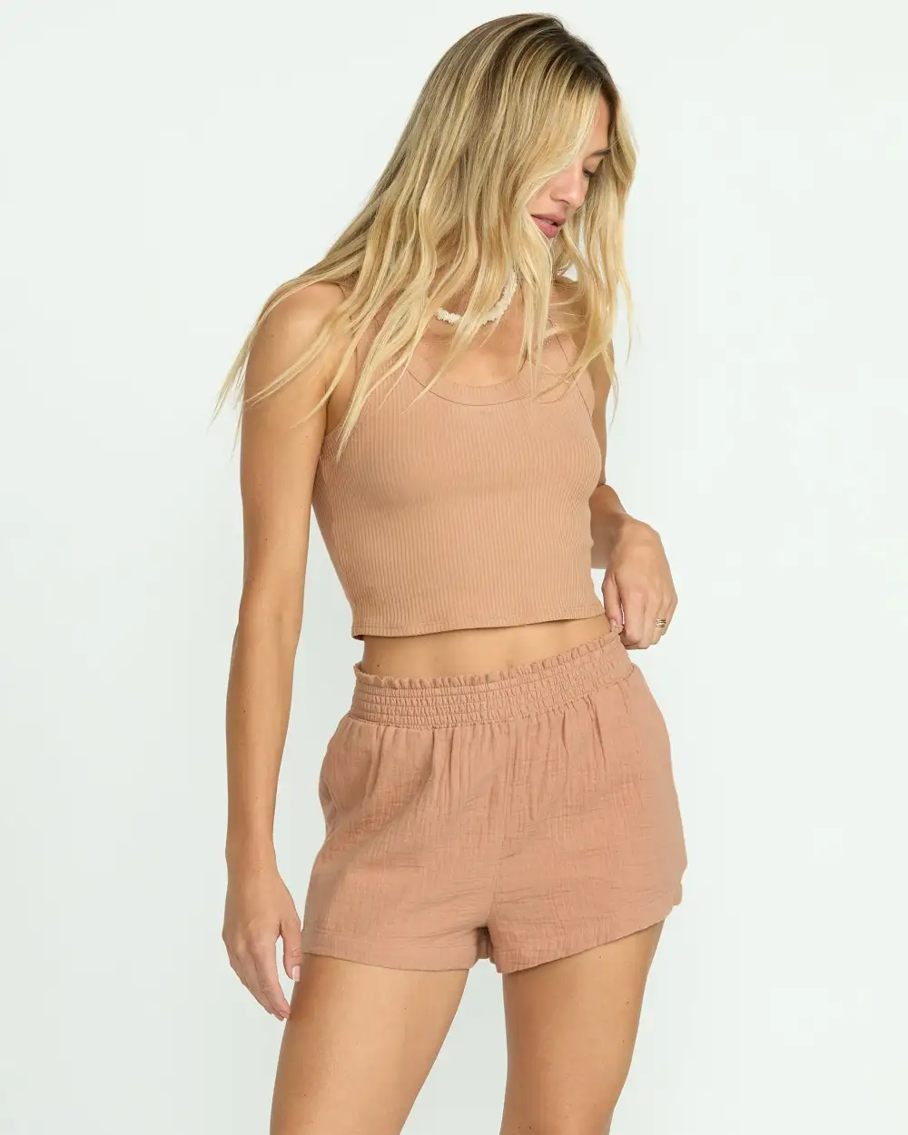 In The Waves Short - Rose Brown
