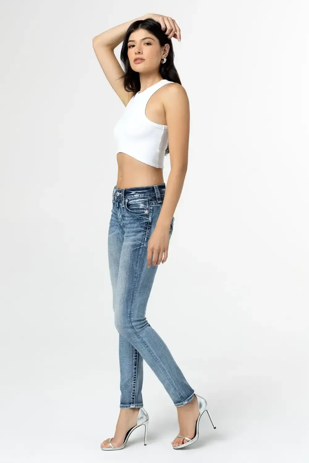 Pop Wing Skinny Jeans
