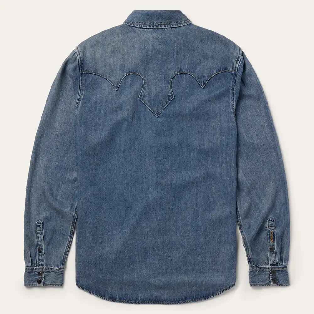 Retro Denim Western Shirt