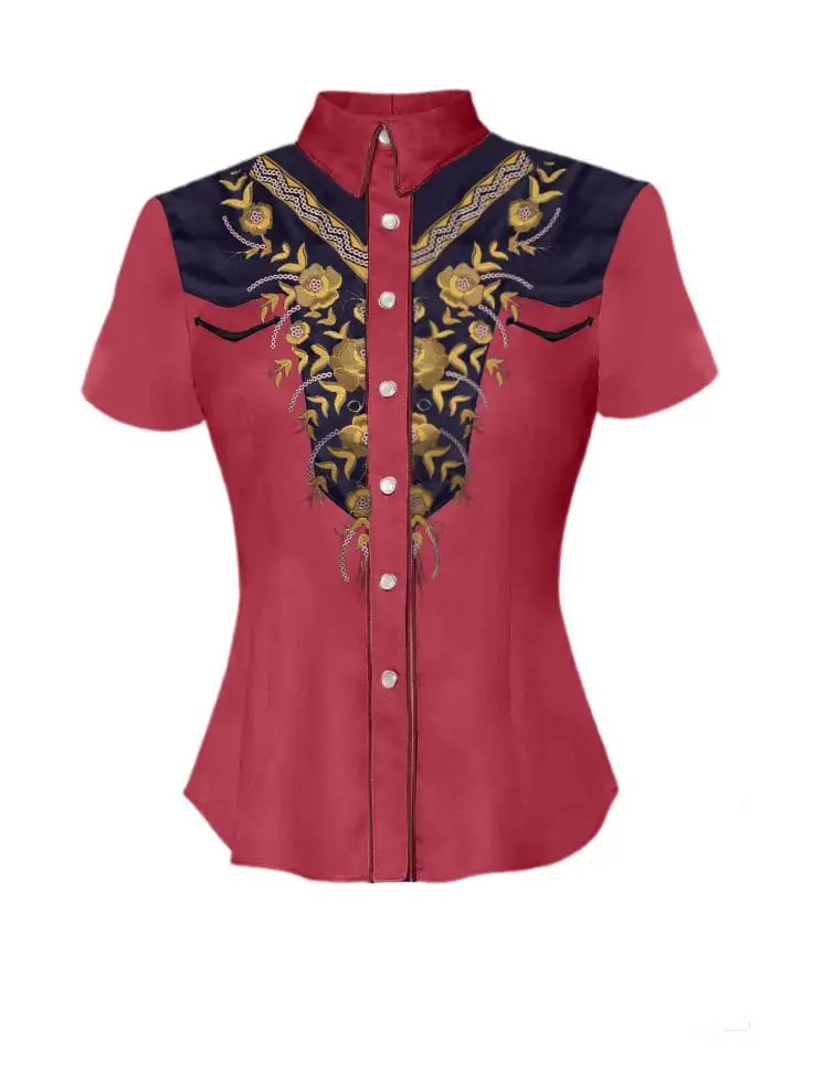 Western Women's Floral Slim Fit Shirt