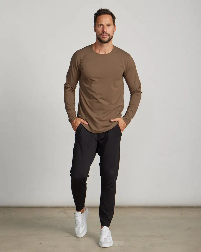 Drop-Cut Long Sleeve: Lux