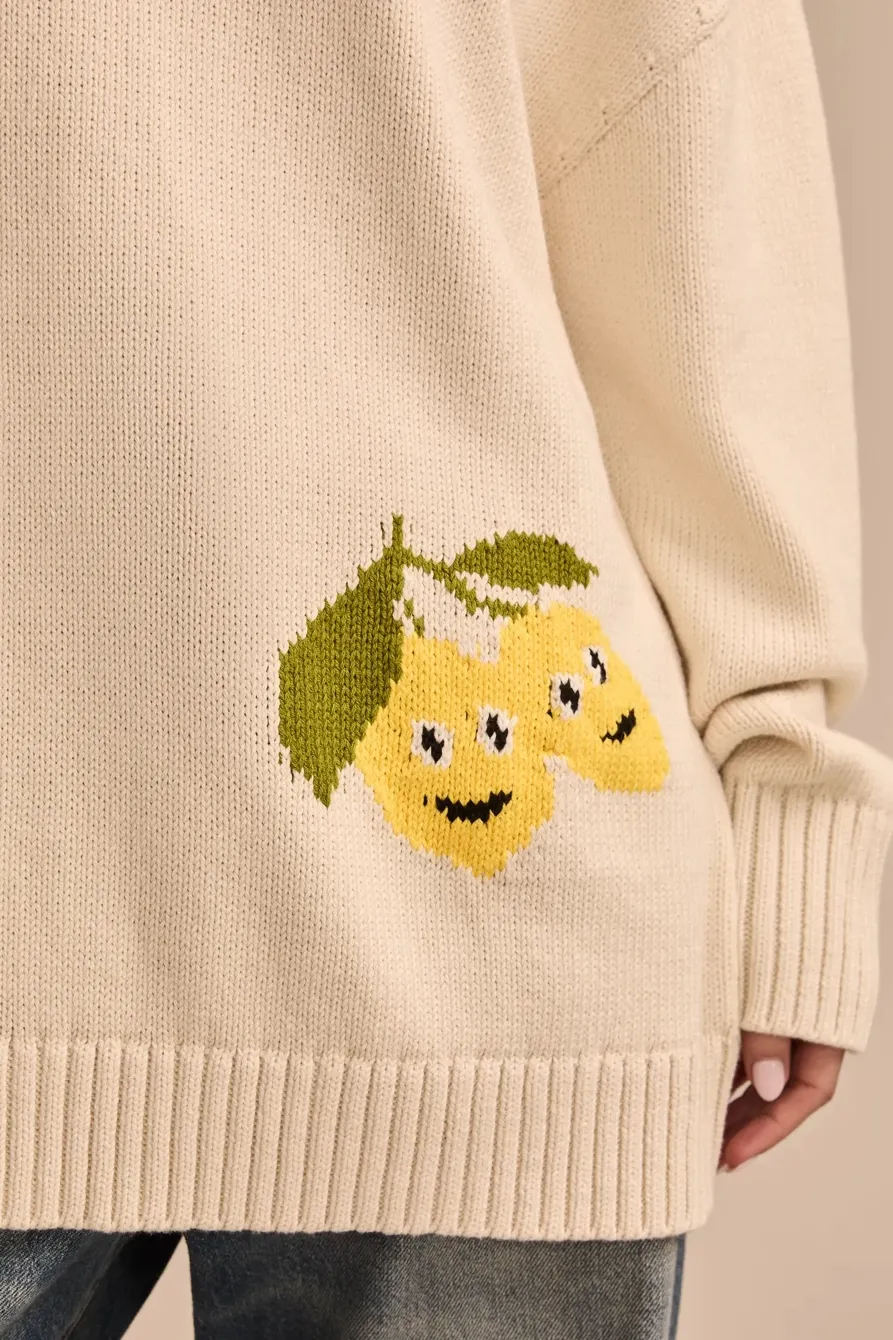 Turtledove Intarsia Turtleneck