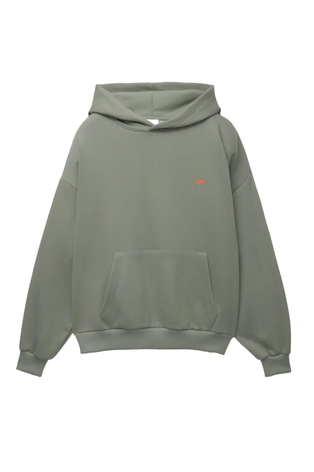 Sudadera capucha logo bordado