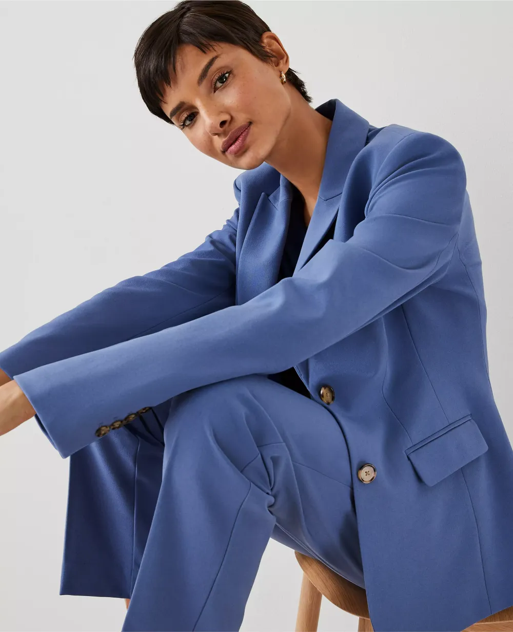 The Two Button Blazer in Seasonless Stretch