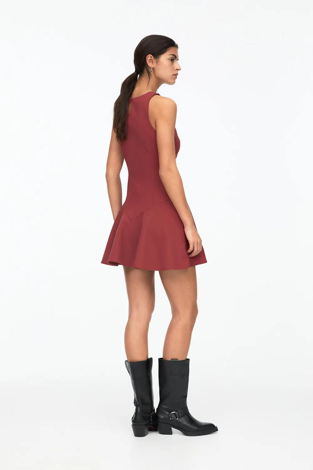 Vestido corto bailarina