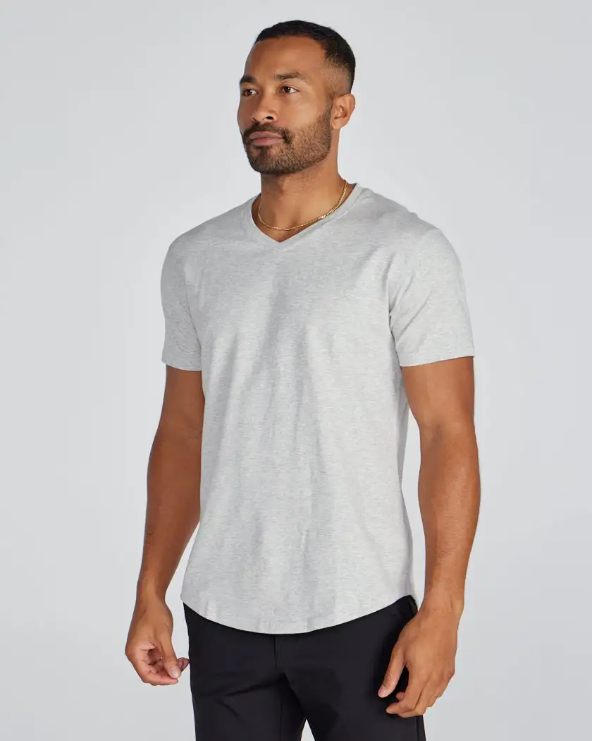 Drop-Cut V-Neck: Lux