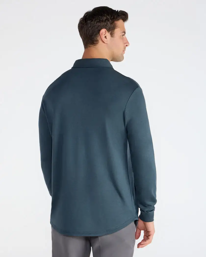 Comfort Wool Long Sleeve Polo