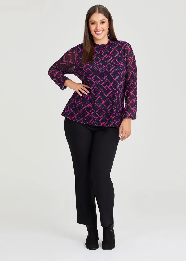 Mesh Abstract Geo Bonnie Top