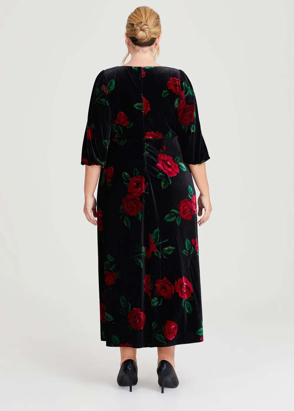 Rose Velvet Event Dress