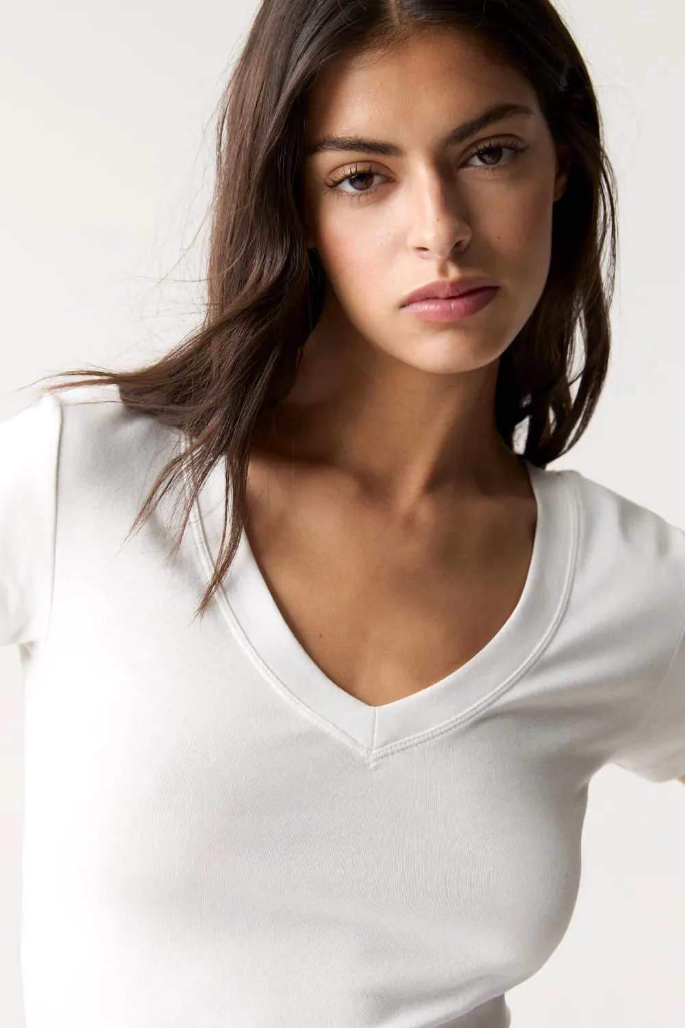 Camiseta escote pico