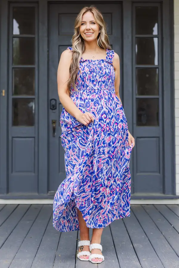 Sending Love To You Dress, Royal Blue