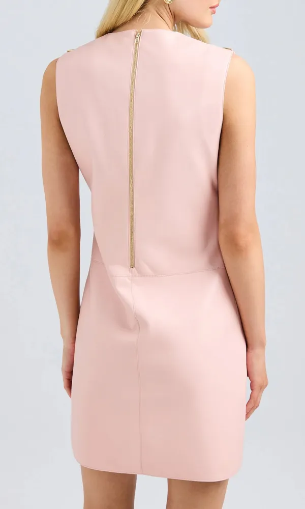 Dania Vegan Leather Shift Dress