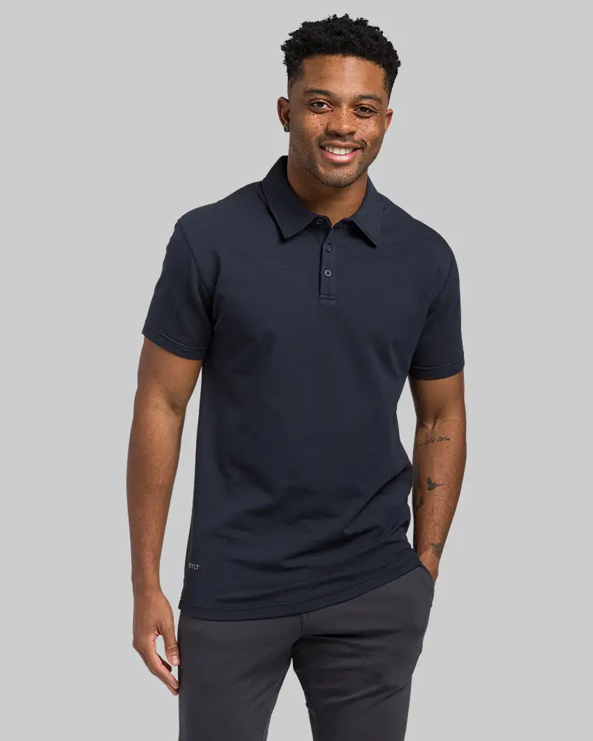 Lux Straight Hem Polo