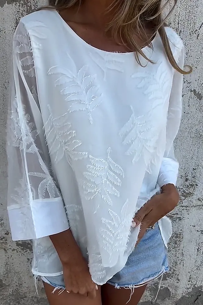 Women's Pattern Chiffon Casual T-shirt