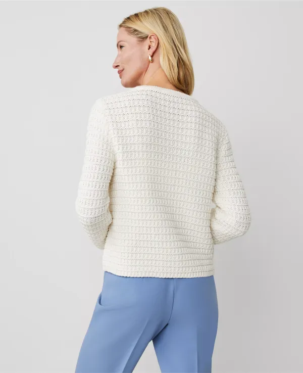 Geo-Stitch Cardigan