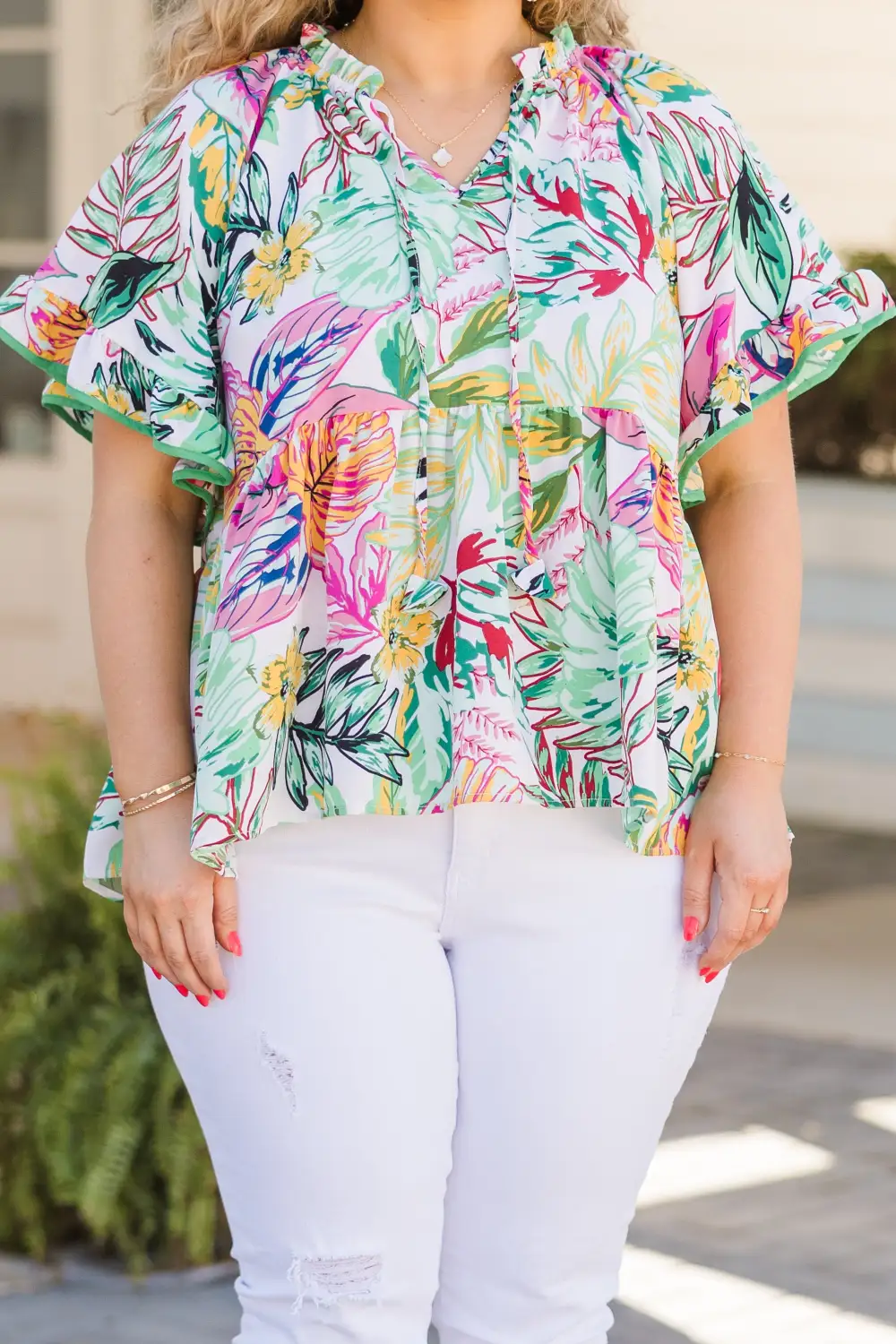 Walk Through Life Top, Green