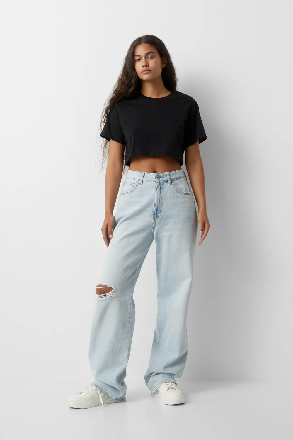 Camiseta cropped básica