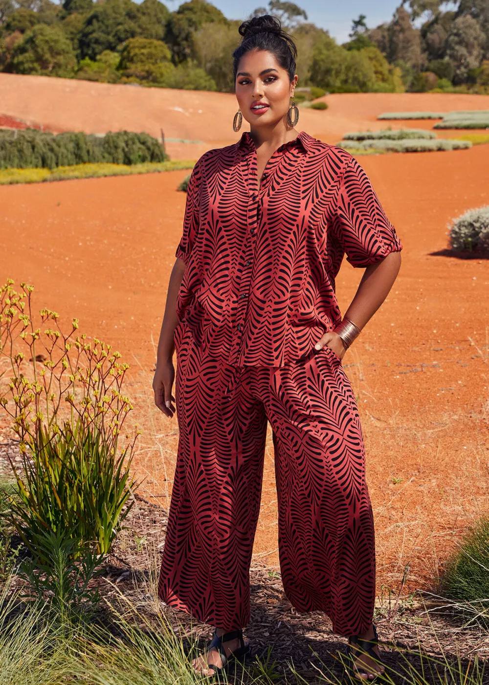 Natural Geo Swirl Pant