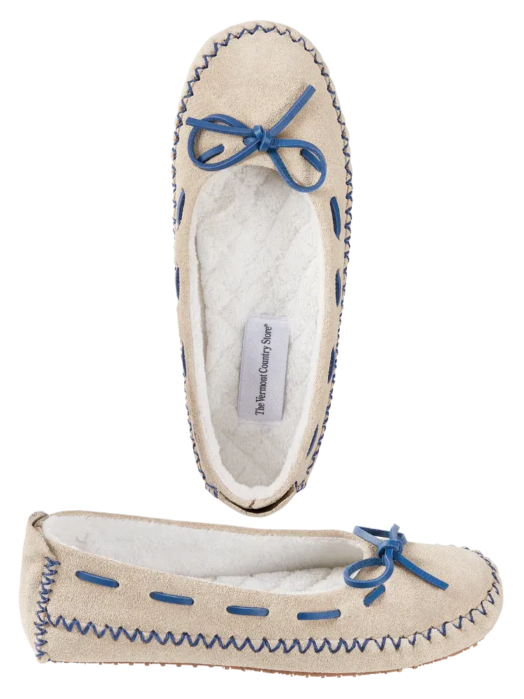 Women's Suede Moccasin Slipper