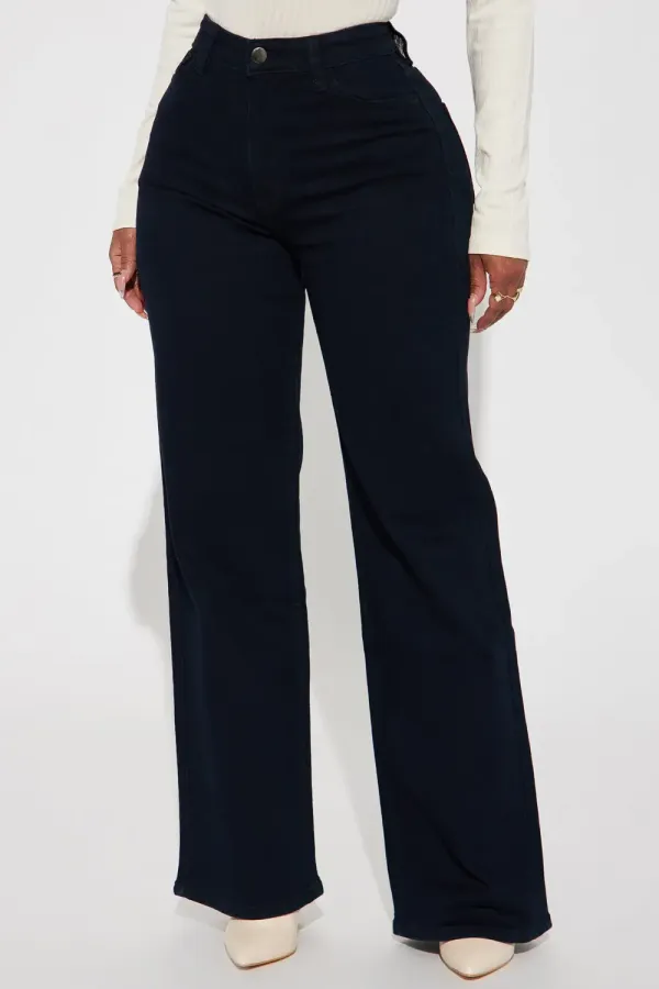 Midnight Vibes High Rise Stretch Jeans - Dark Wash