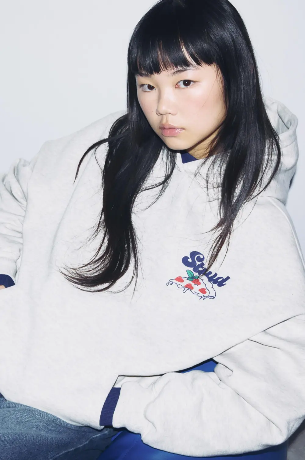Sudadera gris STWD pizza