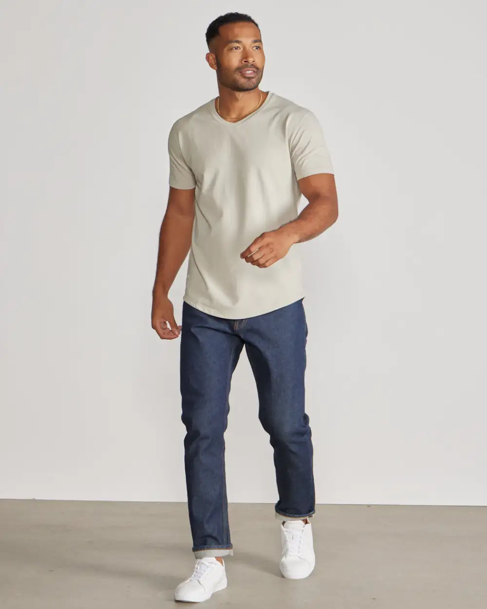 Drop-Cut V-Neck: Lux