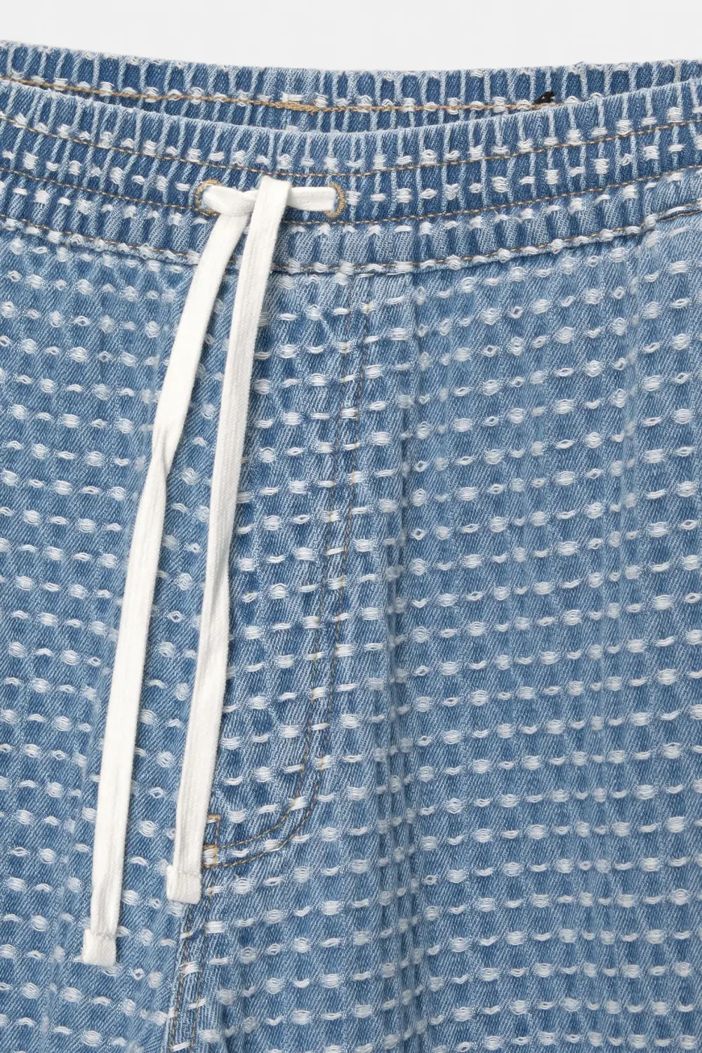 Baggy jacquard jogger jeans