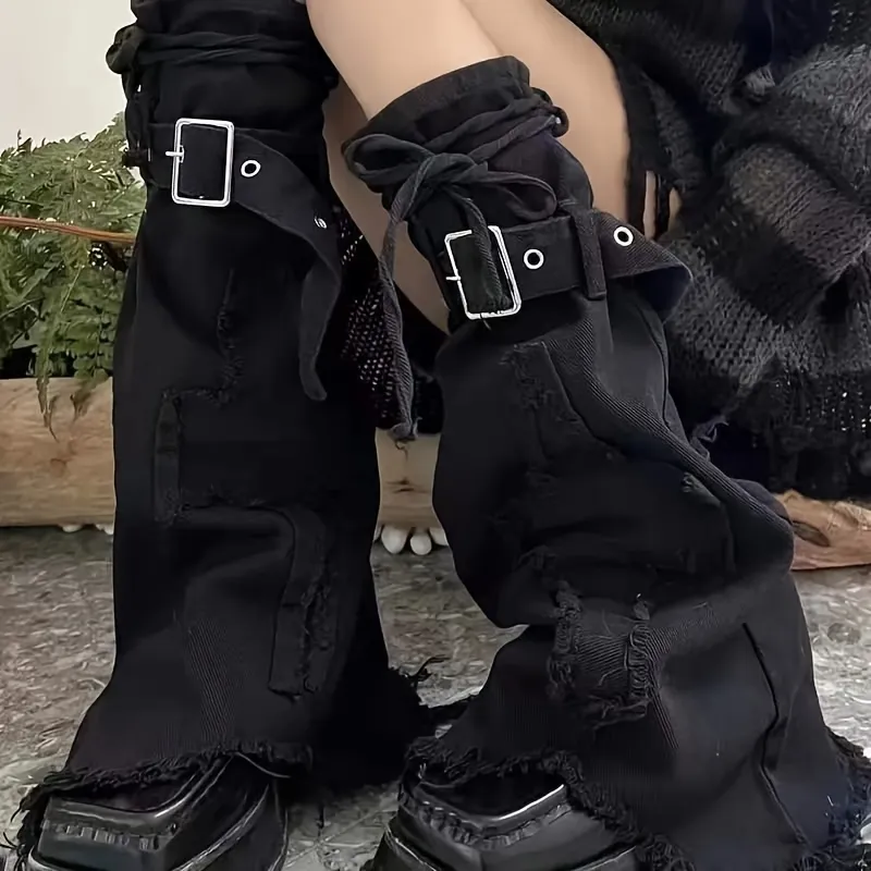 Gothic Cross-Shaped Street-Style Leg Coverings