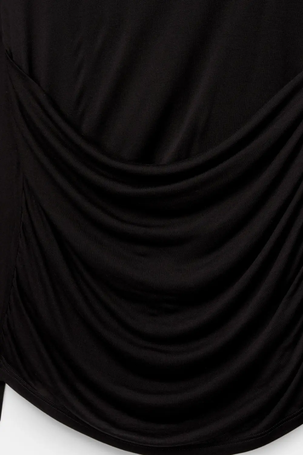 Long sleeve draped T-shirt