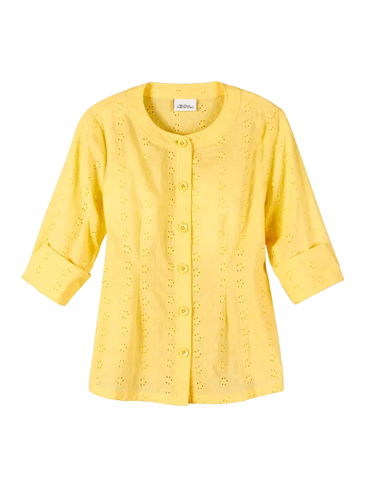 Pretty Eyelet Cotton Topper