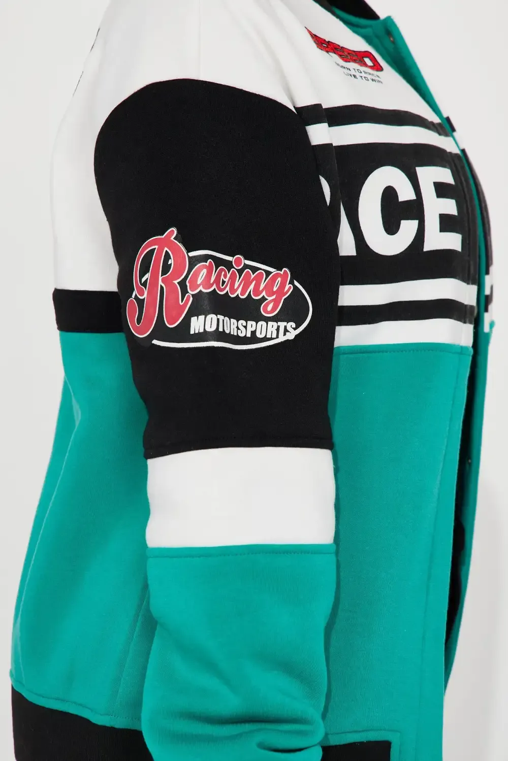 Start Your Engines Bomber Jacket - Green/combo