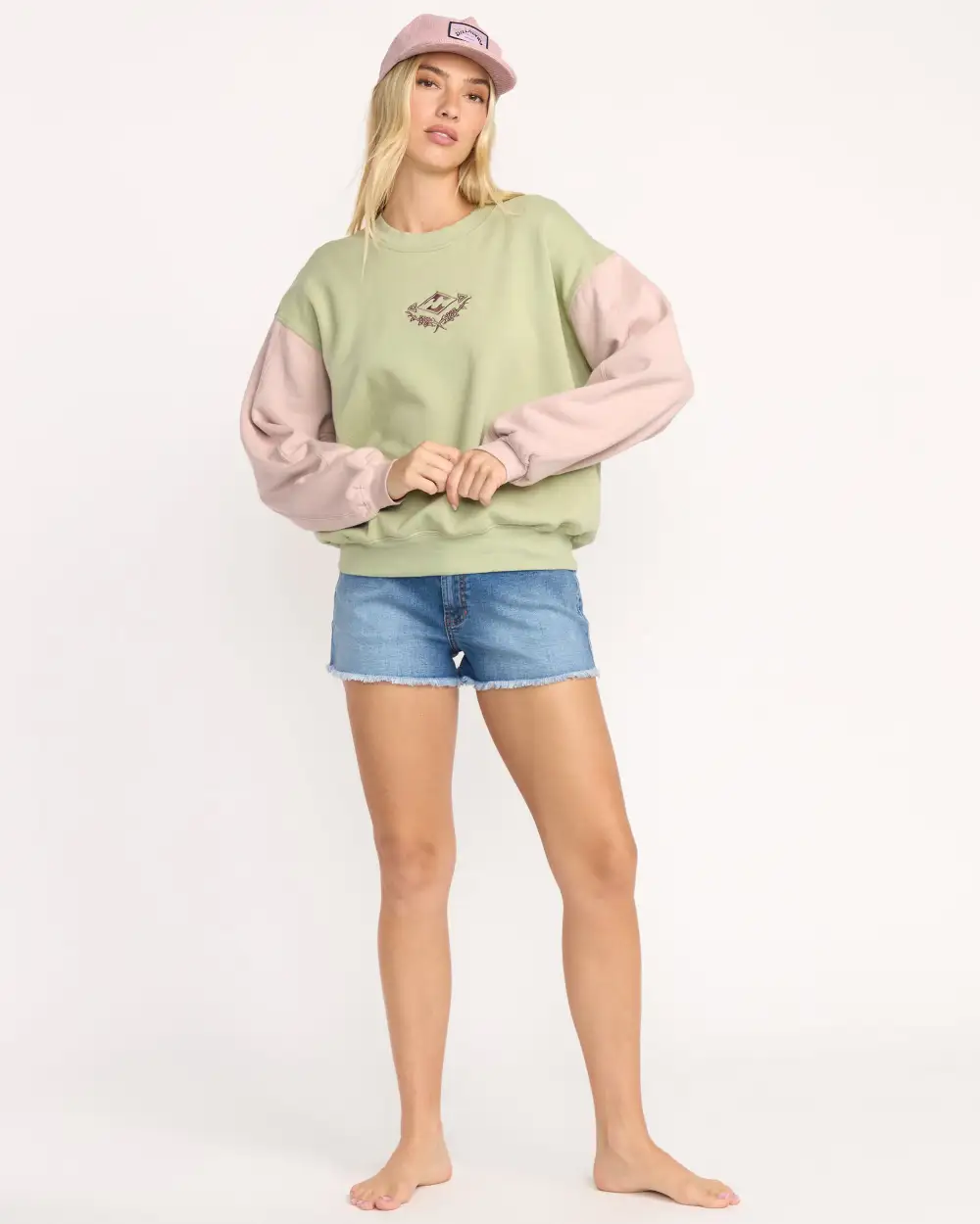 The Original Vibes Kendal Crewneck Sweatshirt - Pistachio