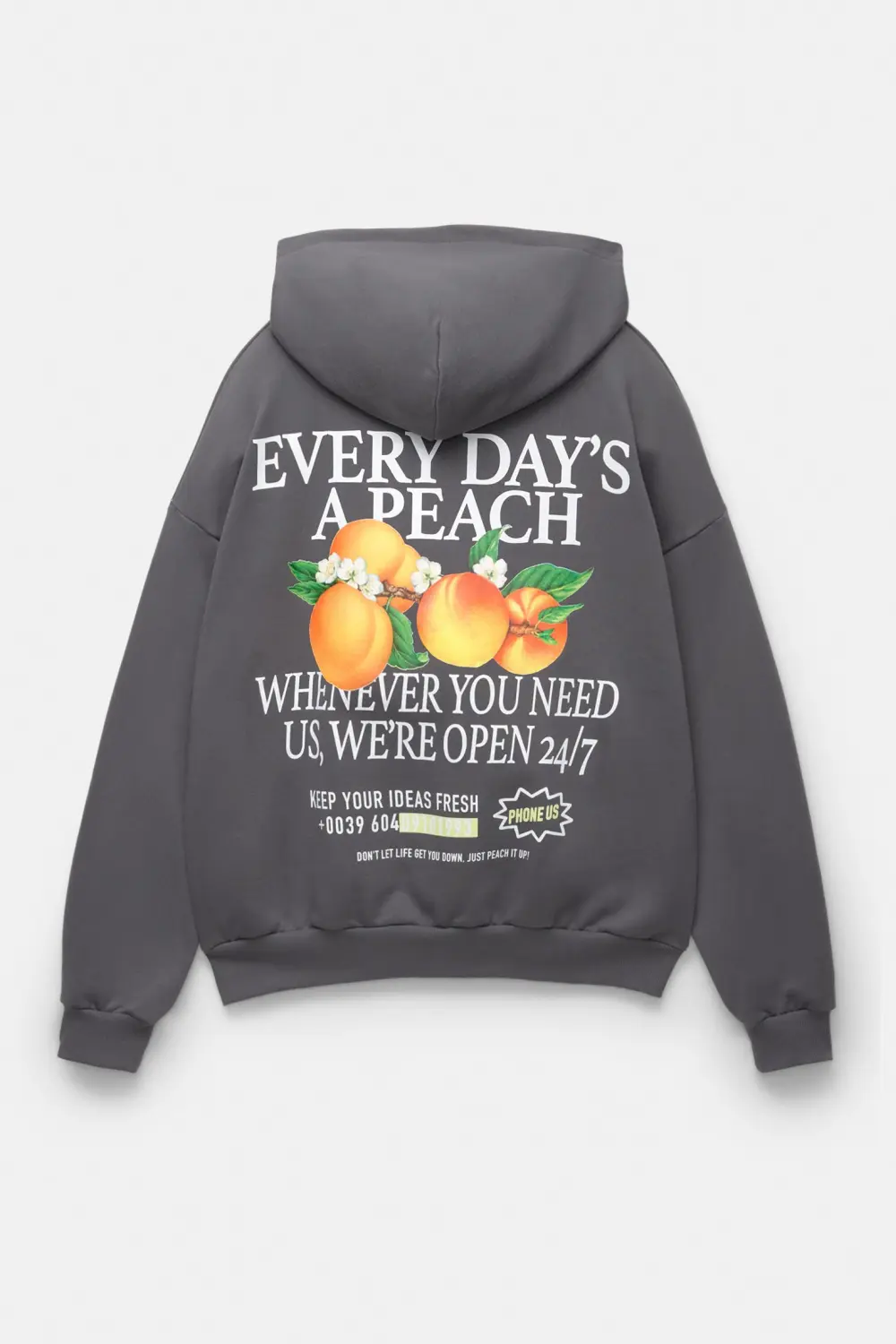 Sudadera capucha melocotón
