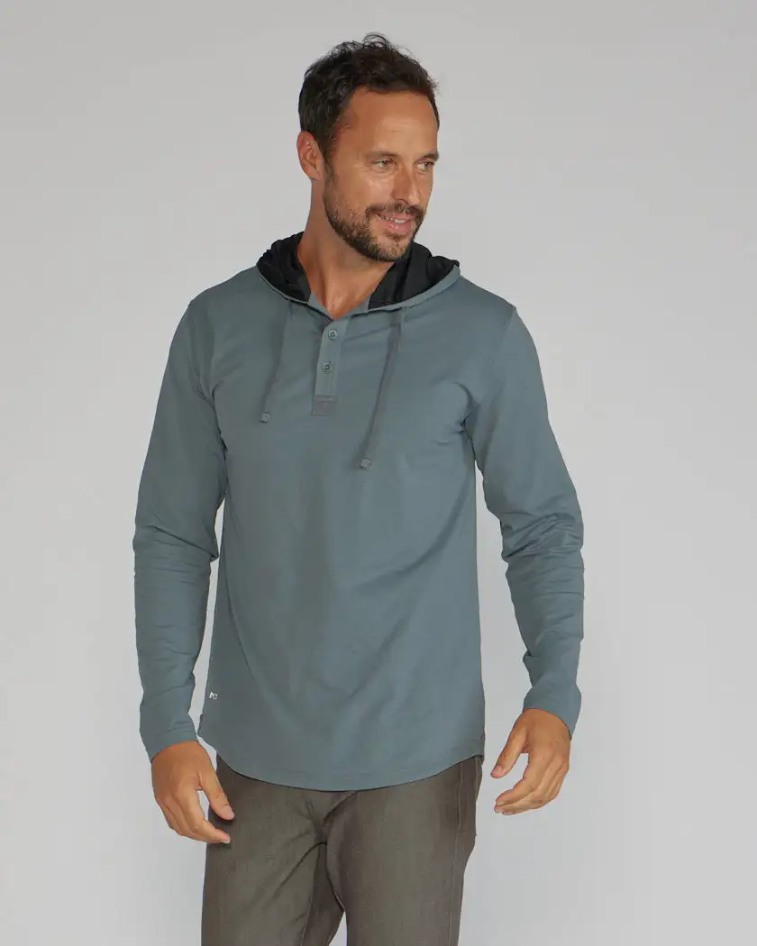 Drop-Cut: Lux Hooded Henley