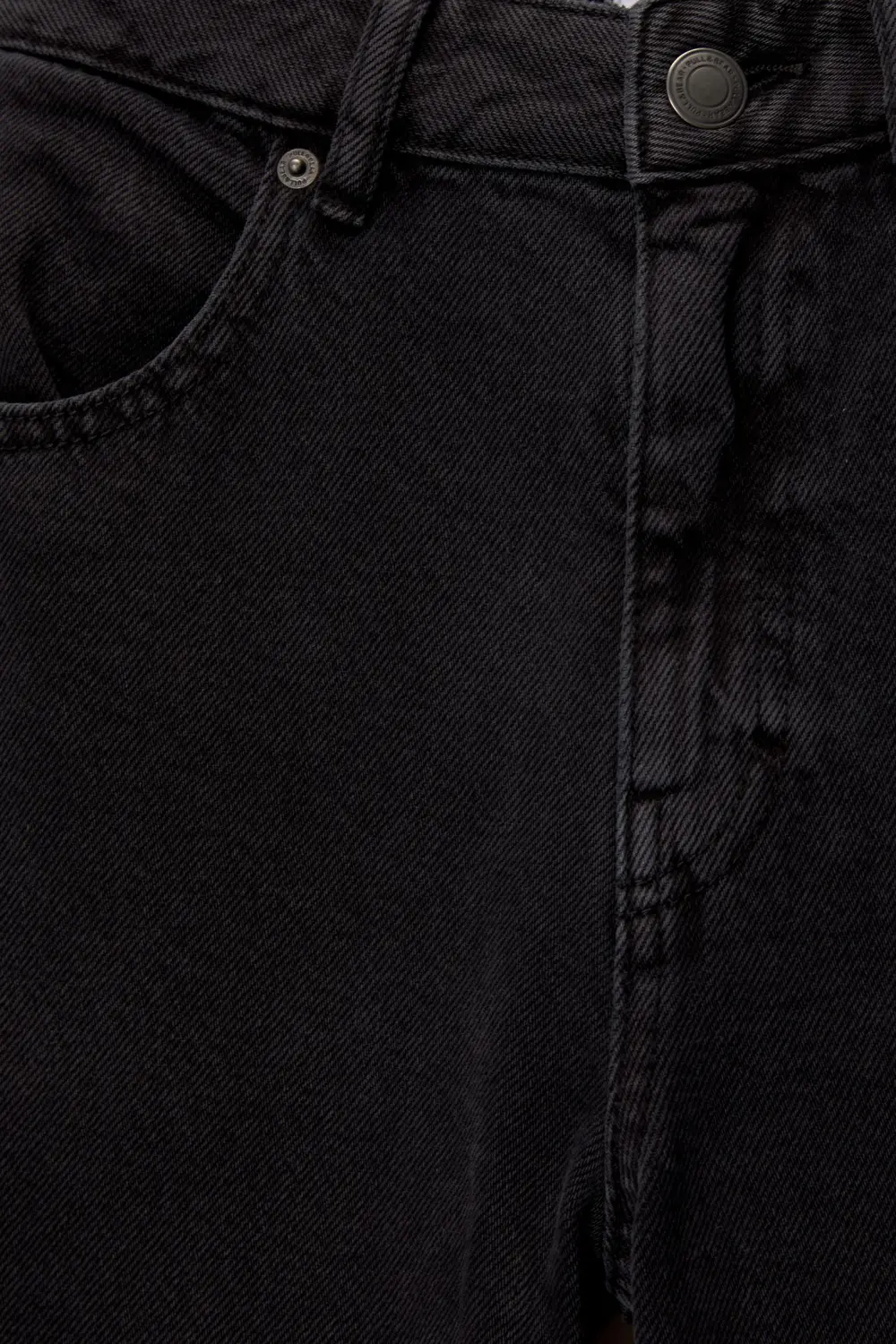 Jeans wide leg tiro alto