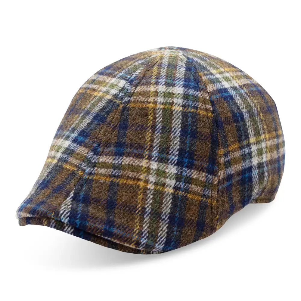 The Underdog Boston Scally Cap - Unwavering Blue Plaid