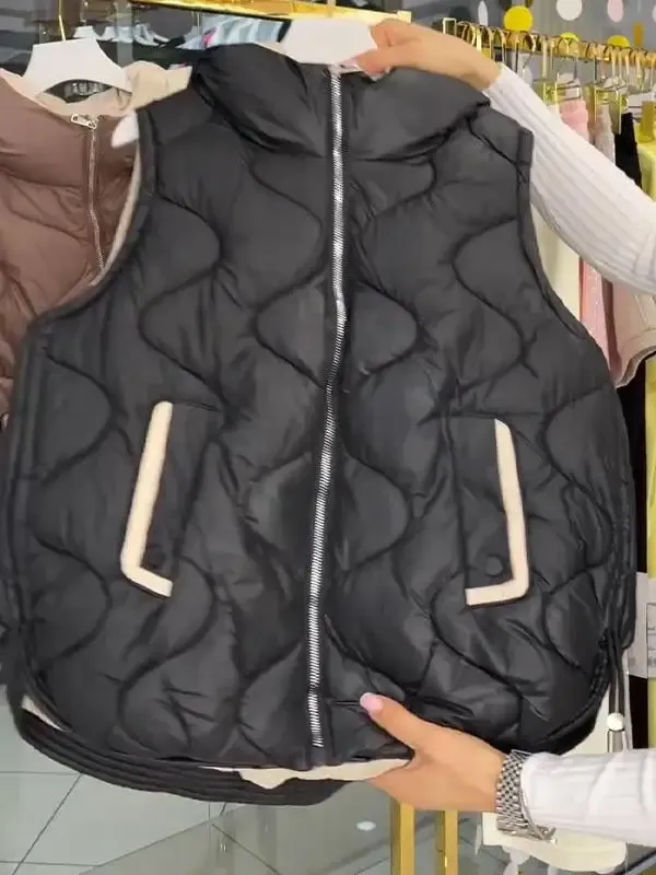 Women's Turtleneck Solid Color Vest