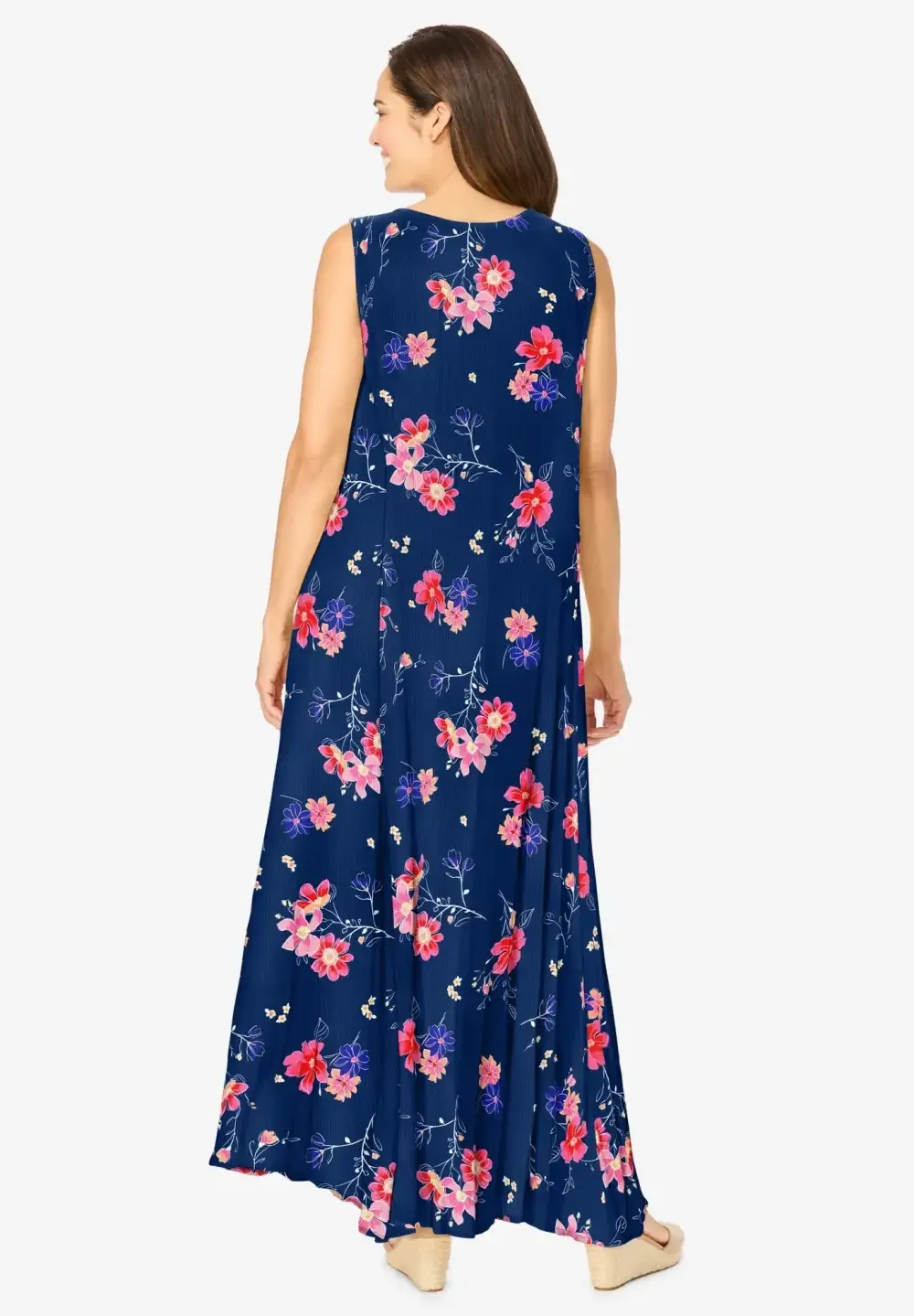 Sleeveless Crinkle Dress