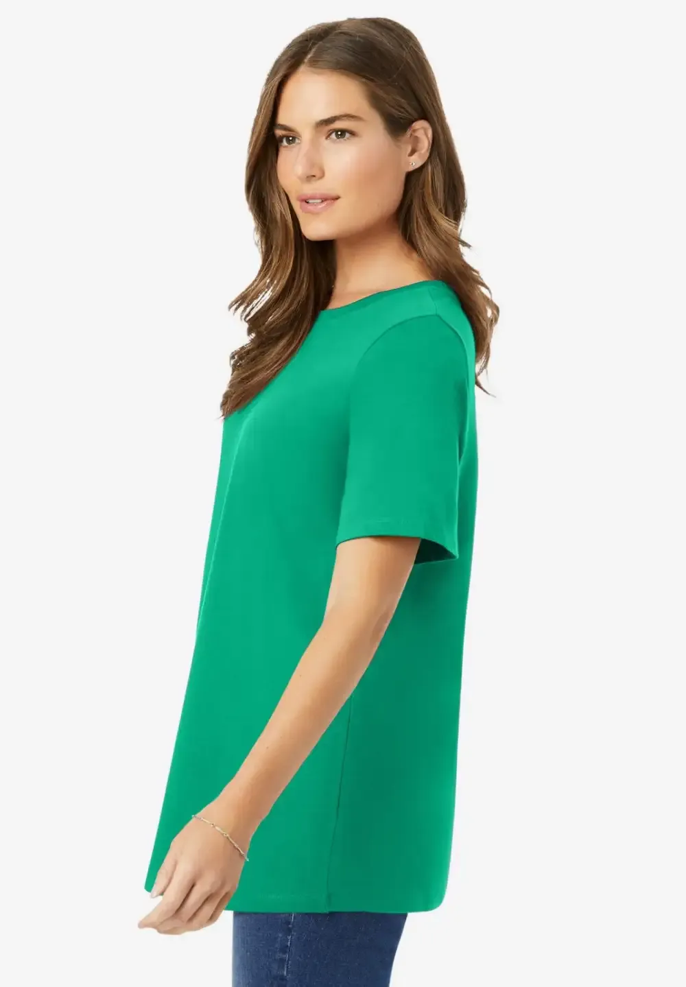 Perfect Short-Sleeve Crewneck Tee