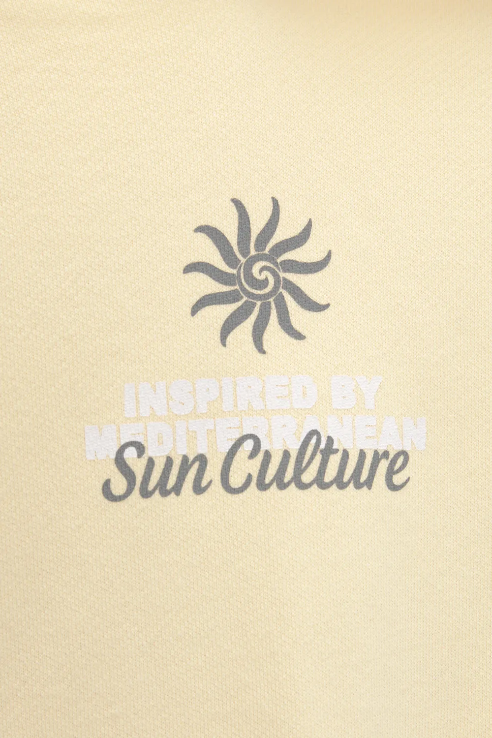 Sudadera capucha bordado sol