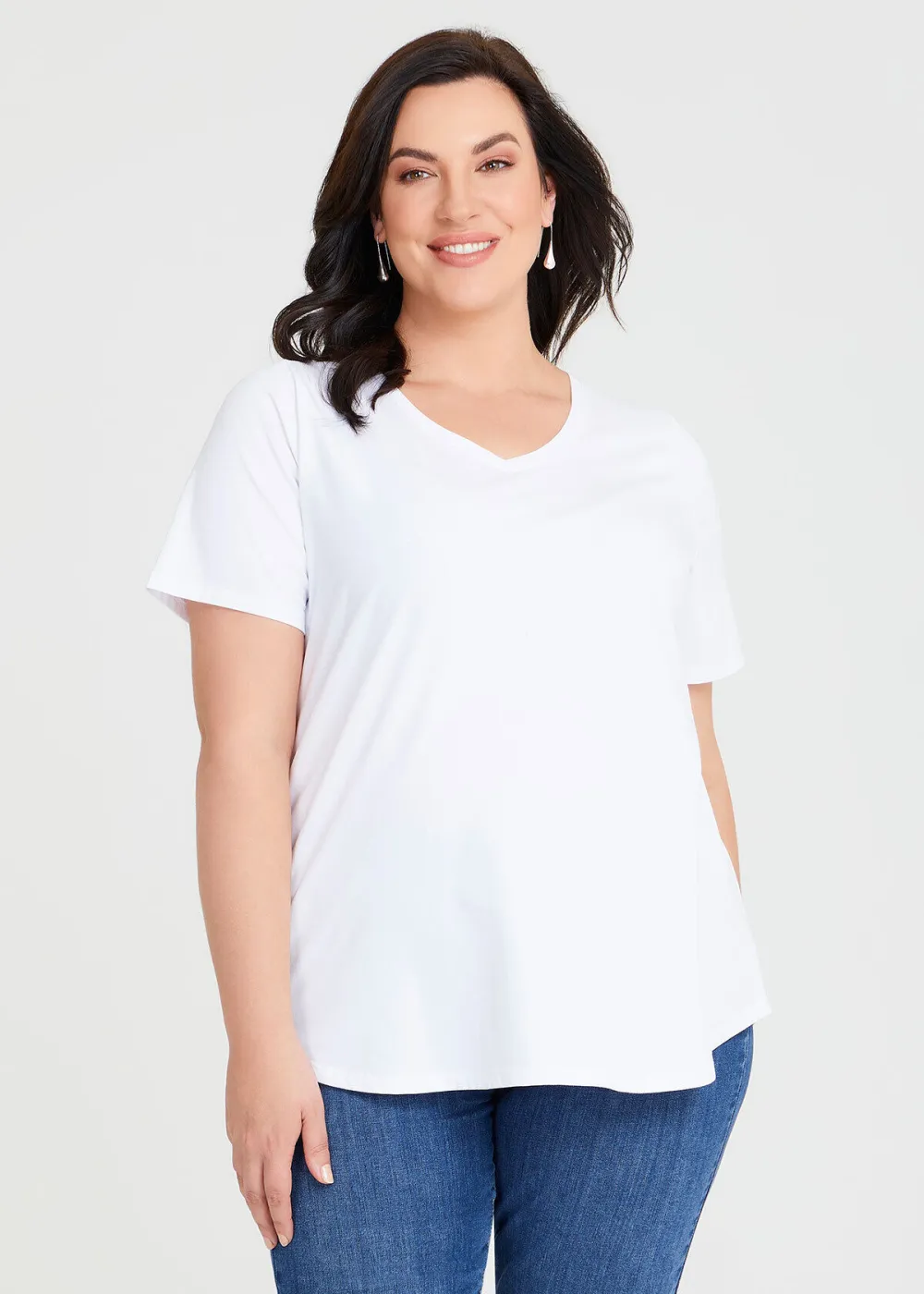 Australian Cotton V-neck T-Shirt