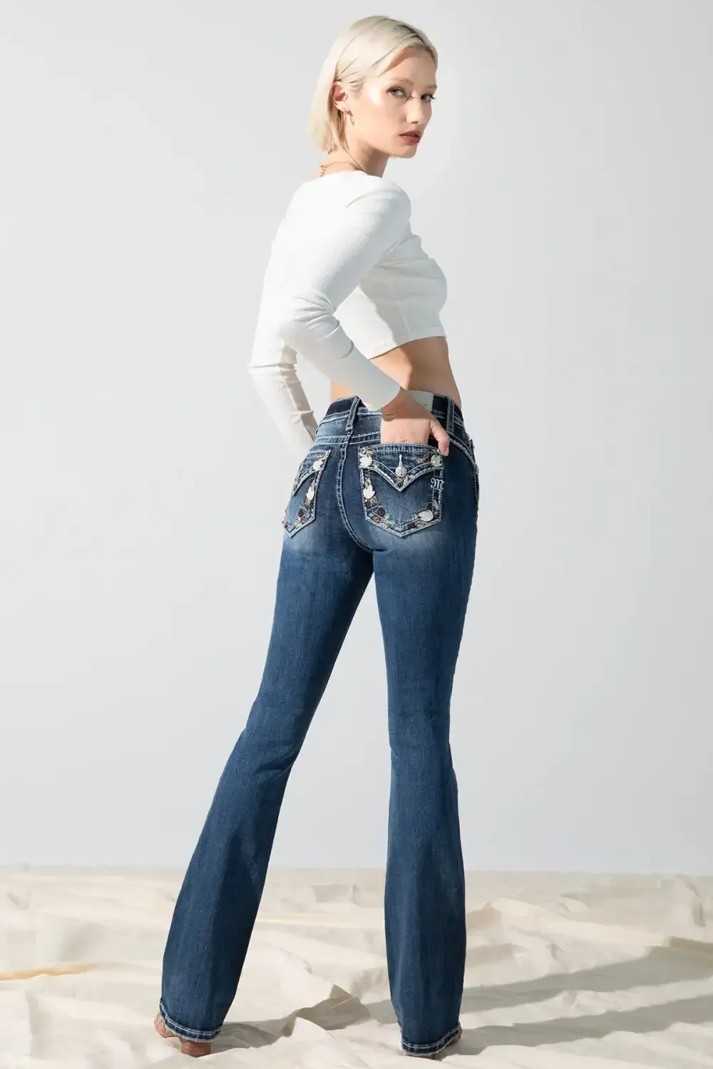 Falling Leaves Bootcut Jeans