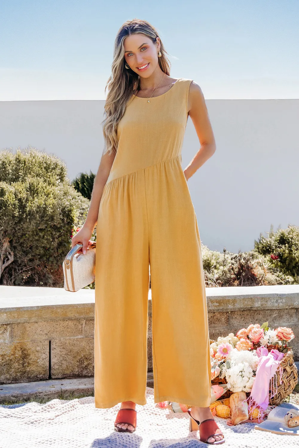 Marigold Petals Yellow Jumpsuit