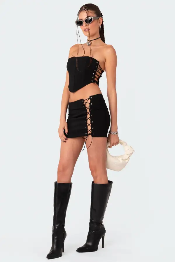 Murphy Side Lace-Up Corset