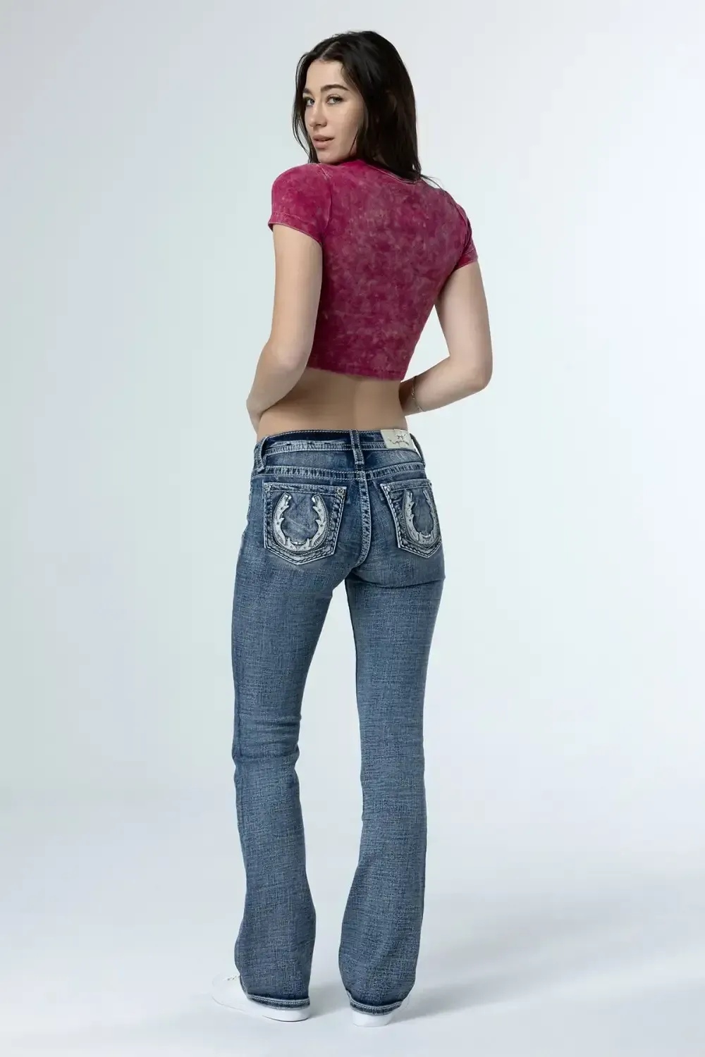 Subtle Star Horseshoe Bootcut Jeans
